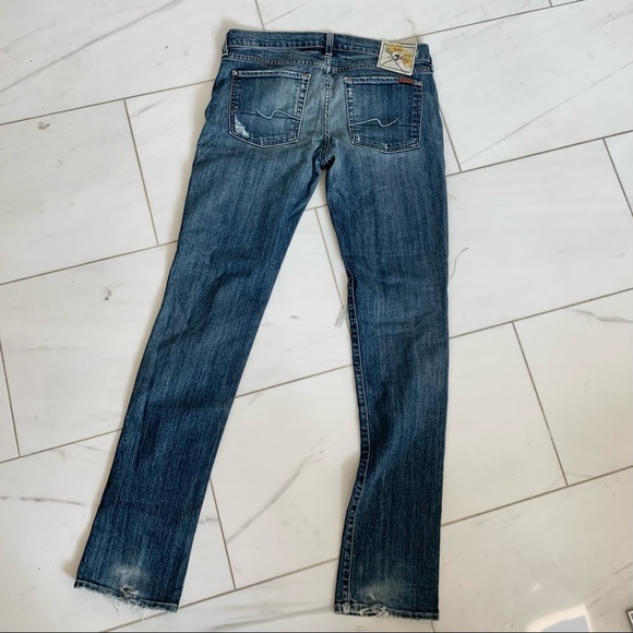 ♡ 7 FOR ALL MANKIND Low-waisted Jeans - Picture 3 of 7